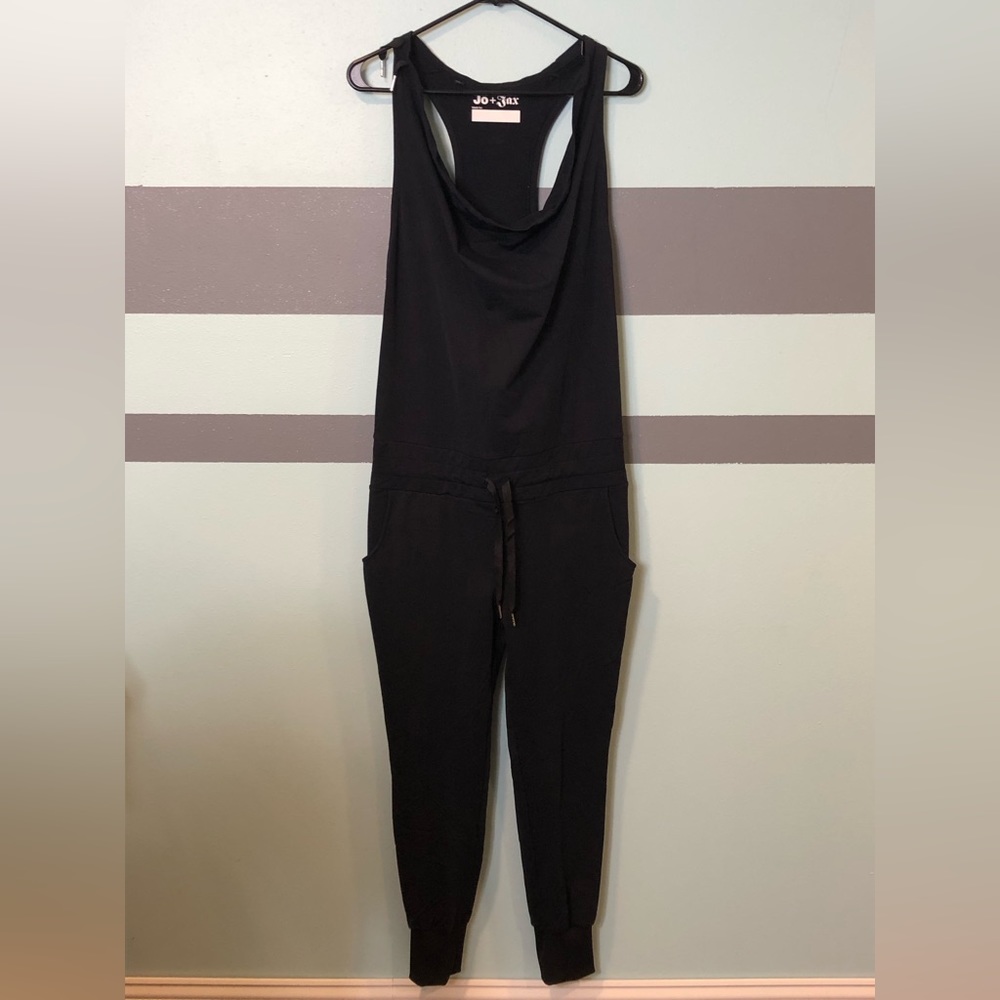 Jo + Jax Black Unitard Ballet Warmup Jumpsuit